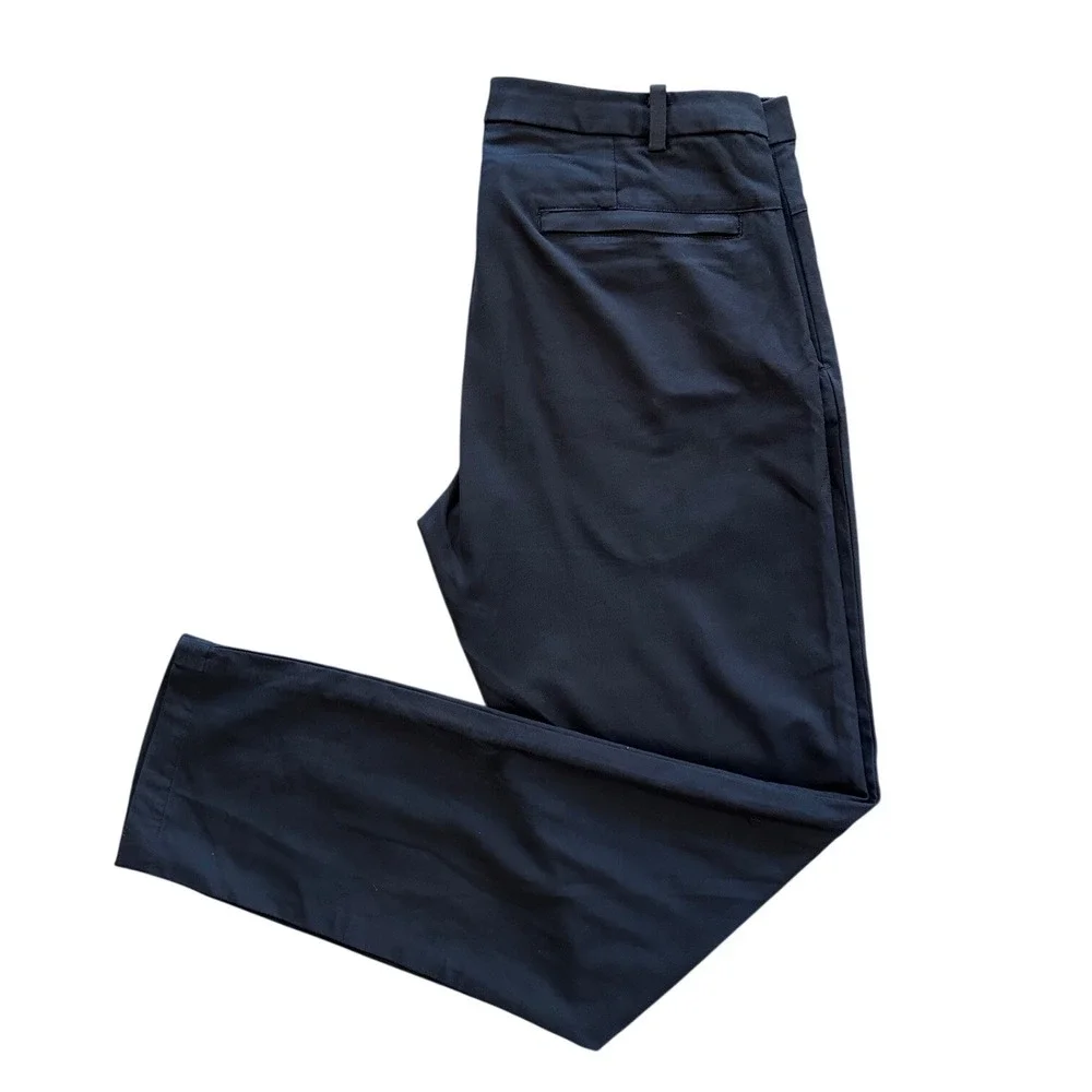 Lululemon Commission Slim Fit Pants Obsidian Navy Grey Chino Trousers Mens 36‎